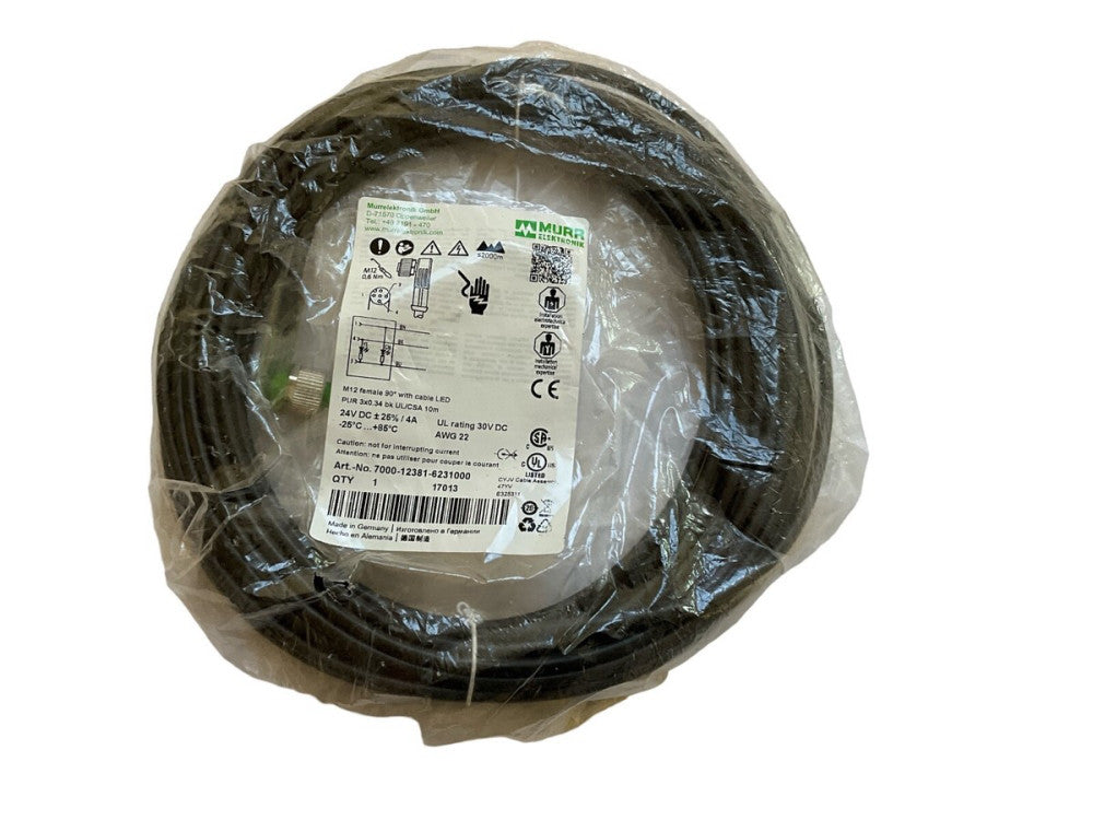 Murr Elektronik 7000-12381-6231000 M12 Connection Cable 5-Pin Female 10m IP67