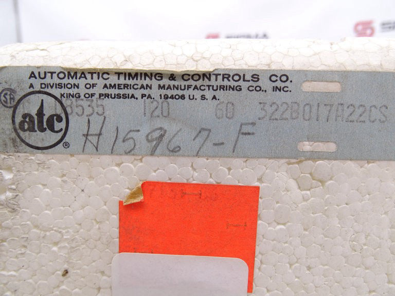 MARSH BELLOFRAM 322B-017-A-22CS TIMER