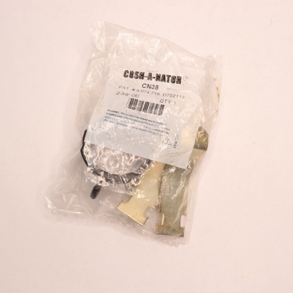 Cush-A-Nator Cushioned Clamp Zinc-Plated Straps Yellow 2-3/8" Tube CN38