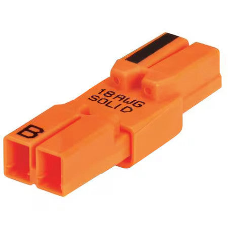 Ideal 30-082 Ballast Dsconnct,18Awg,2 Ports,Org,Pk100