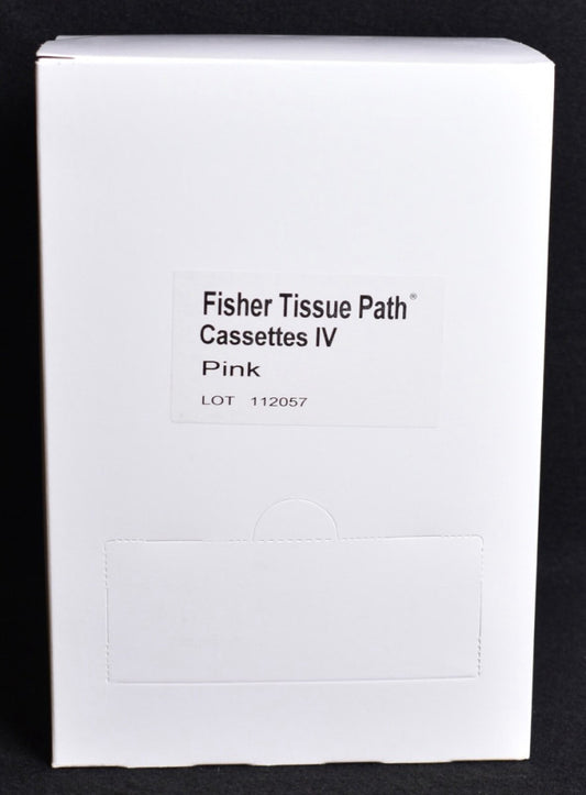 250 Count Fisherbrand Tissue Path Macrocasettes Cassettes IV Pink