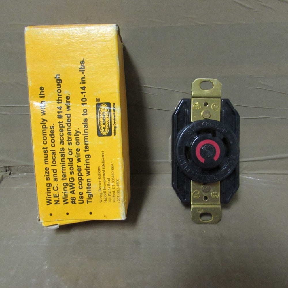 HUBBELL, HBL2730, TWIST-LOCK RECEPTACLE 480V/3PH/30A, NIB! MAKE OFFER!