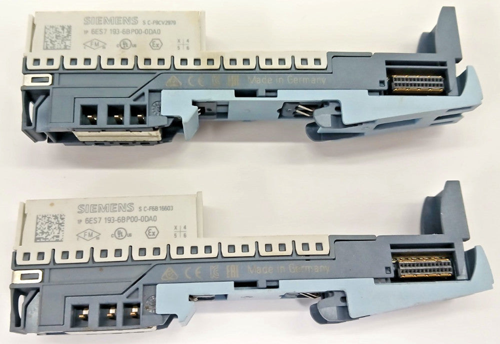 SIEMENS ASSORTED LOT OF 2 BASE UNITS 1 POLE SIMATIC ET 200 SP