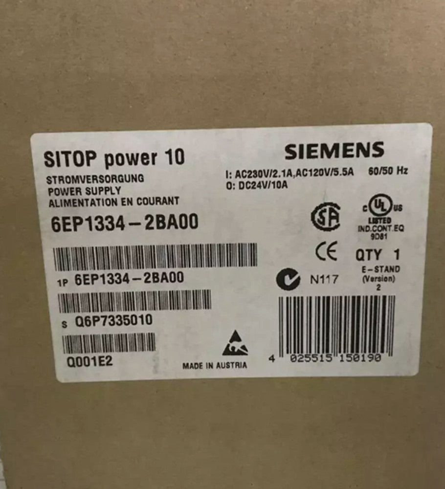 One Brand New Siemens 6EP1334-2BA00 Power Supply 6EP13342BA00