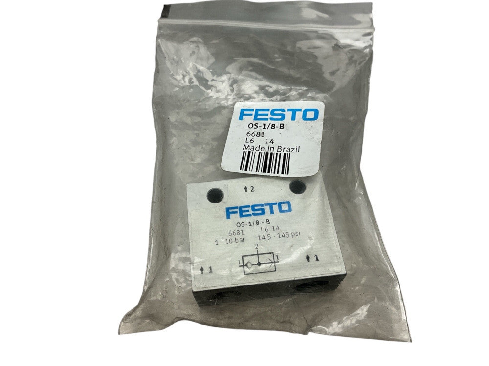 Festo OS-1/8-B Pneumatic manifold Valve 1-10 Bar