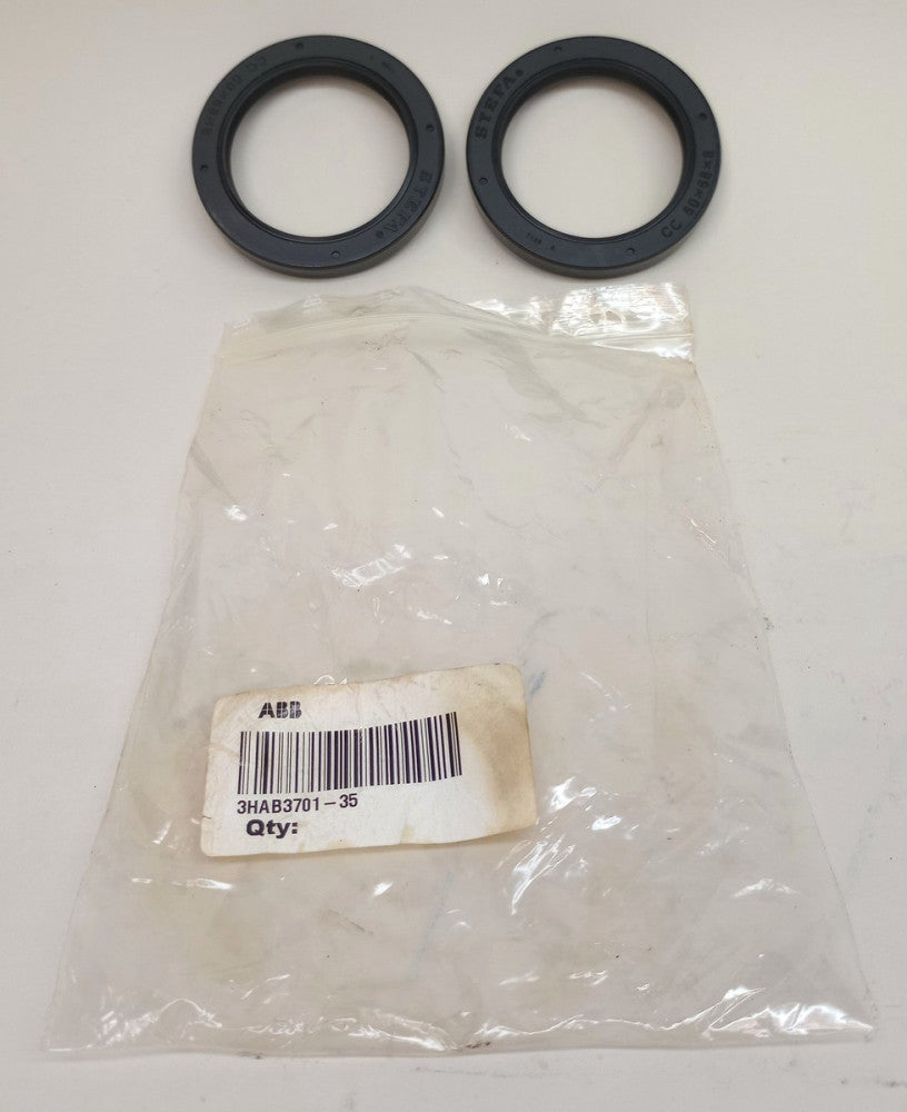 ABB 3HAB3701-35 Radial Seal With Dust Lip 50mm ID X 68mm OD X 8mm W (Pack of 2)