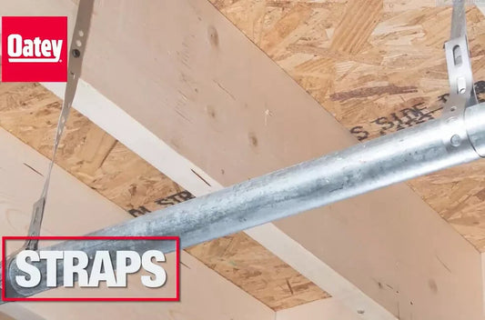3/4" x 25 ft Pipe Hanger Strap, 28-Gauge Galvanized Steel, 1/4" & 1/2" Dia. Hole