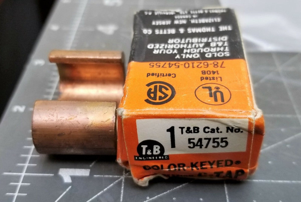 54755 Thomas & Betts CU C-Tap 1-4/0 Branch 2/0-8, Blue 76 [B1BA]