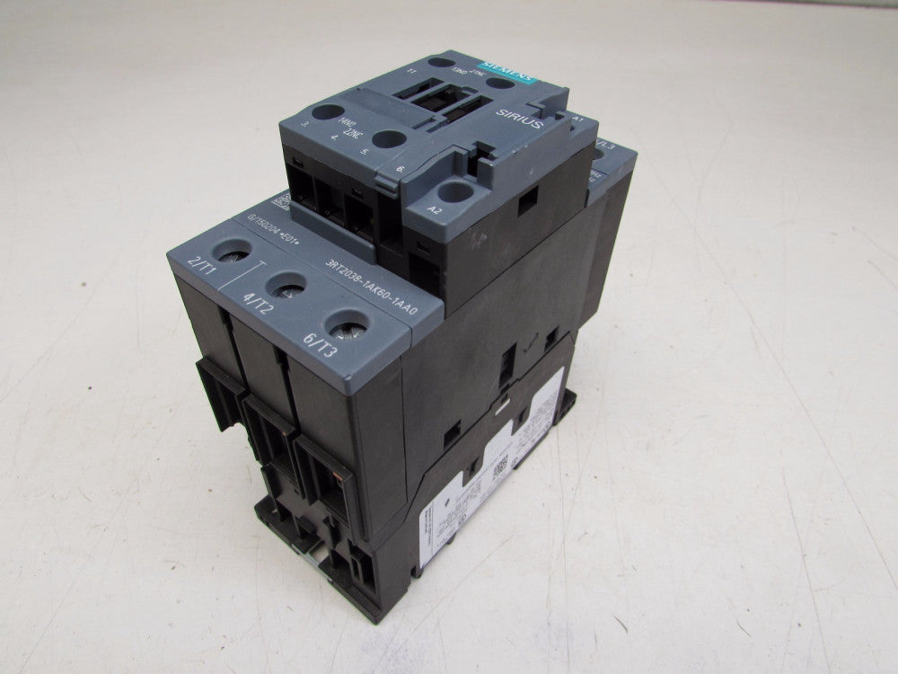 SIEMENS SIRIUS CONTACTOR 3RT2038-1AK60-1AA0 XLNT USED TAKEOUT MAKE OFFER !!