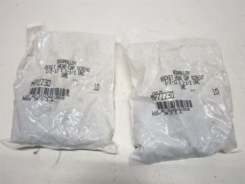 (MP72230) 1/2-13 x 1-1/2" Alloy Steel Hex Socket Cap Screw 25ct. - Lot of 2