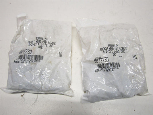 (MP72230) 1/2-13 x 1-1/2" Alloy Steel Hex Socket Cap Screw 25ct. - Lot of 2