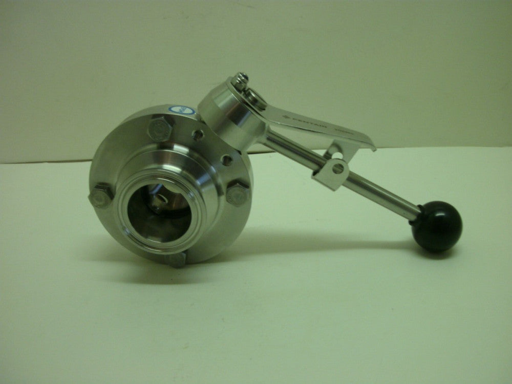 PENTAIR SUDMO 1.4404 DN11/2" PN10 475806 BUTTERFLY VALVE W/HANDLE SANITARY NNB