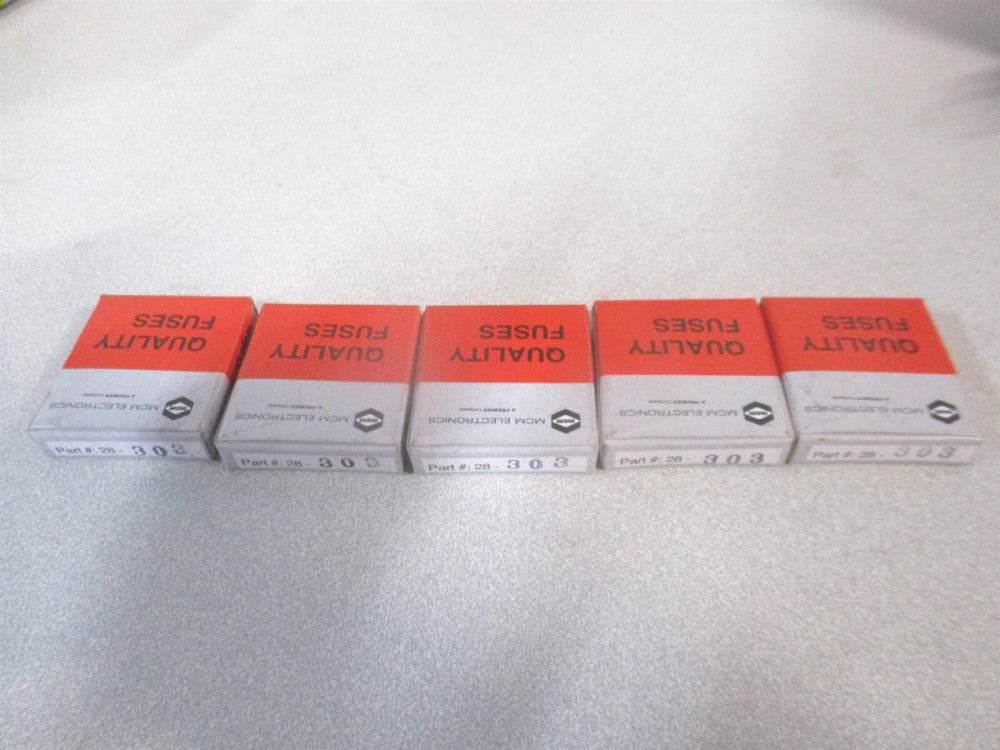 MCM Electronics (28-303) 3A 250V 1/4" x 1-1/4" Glass Fuse 5ct - Lot of 5