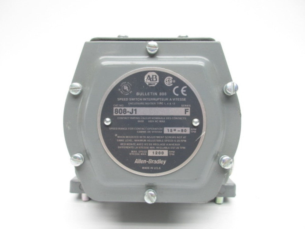 ALLEN BRADLEY 808-J1 SER. F 600VAC NSNP