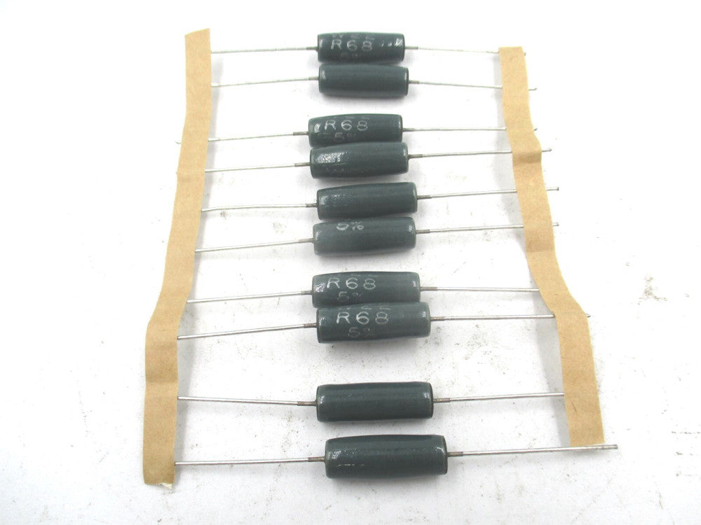 (287-4162) W22 R68 5% Wirewound Vitreous Enamel Resistor - Lot of 10