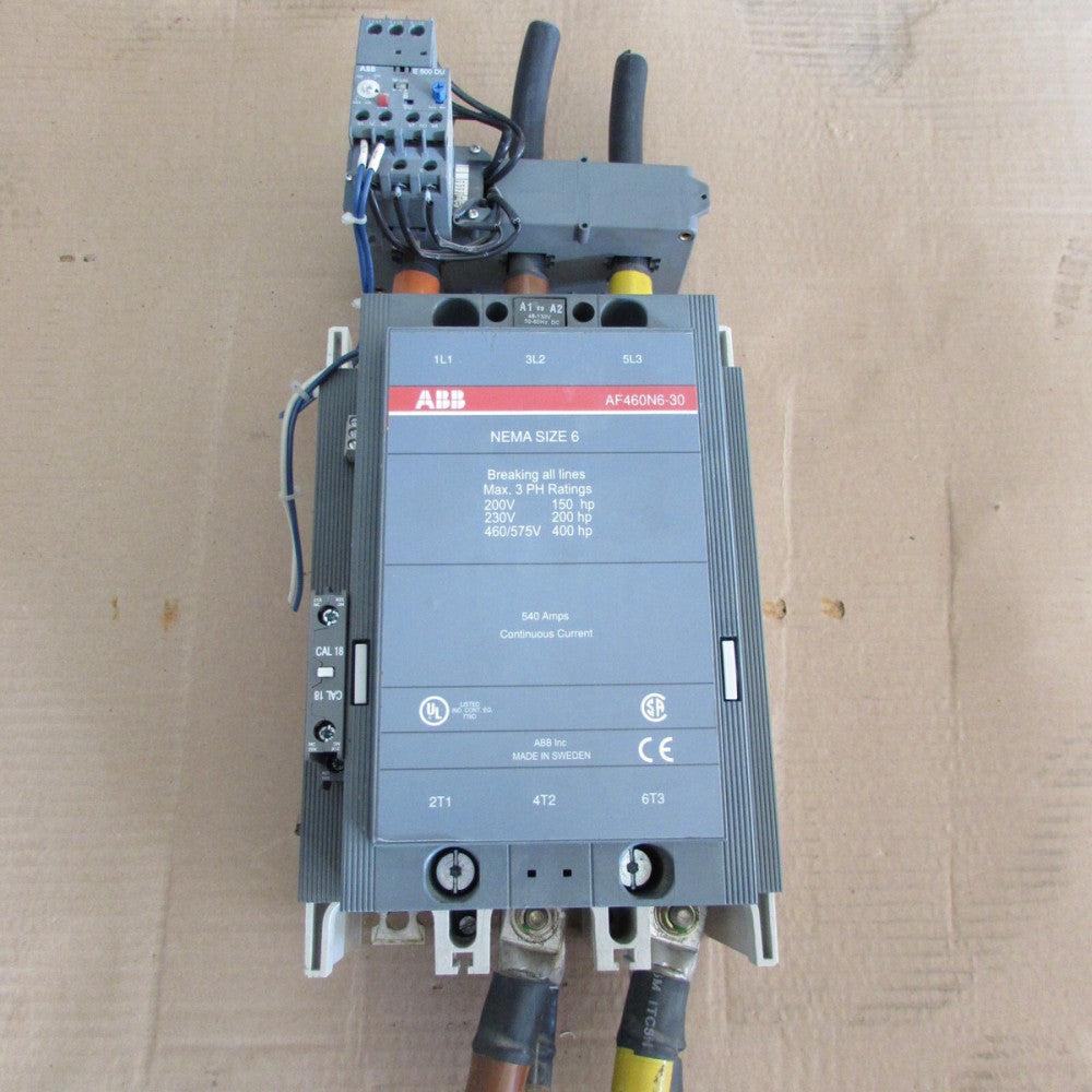 ABB NEMA SIZE 6, AF460N6-30-11-70, 3P CONTACTOR XLNT TAKEOUT! MAKE OFFER!!
