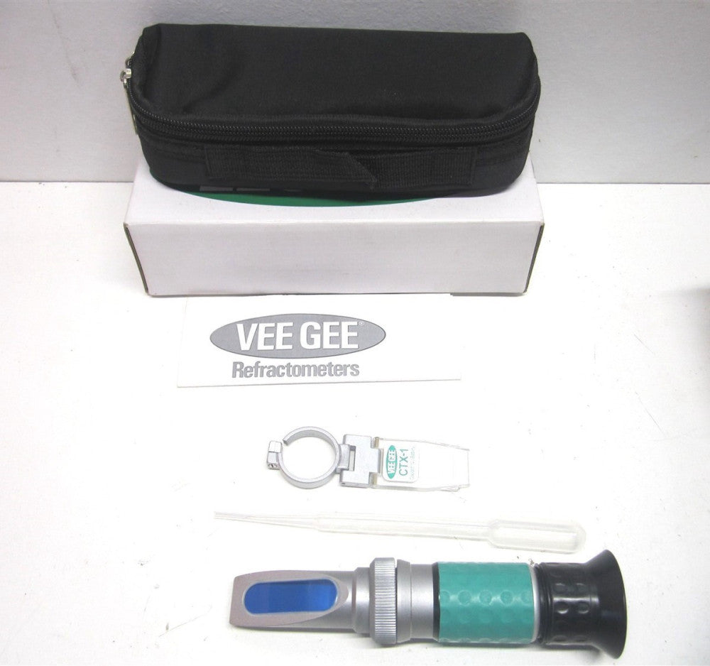 Vee Gee Scientific (CTX-1) Handheld Refractometer with Antifreeze/Coolant Scales