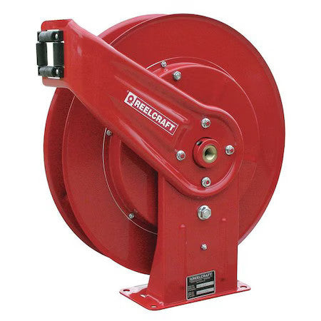 Reelcraft 7600 Ohp Spring Return Hose Reel, 3/8 In Hose Diameter, 50 Ft Length,