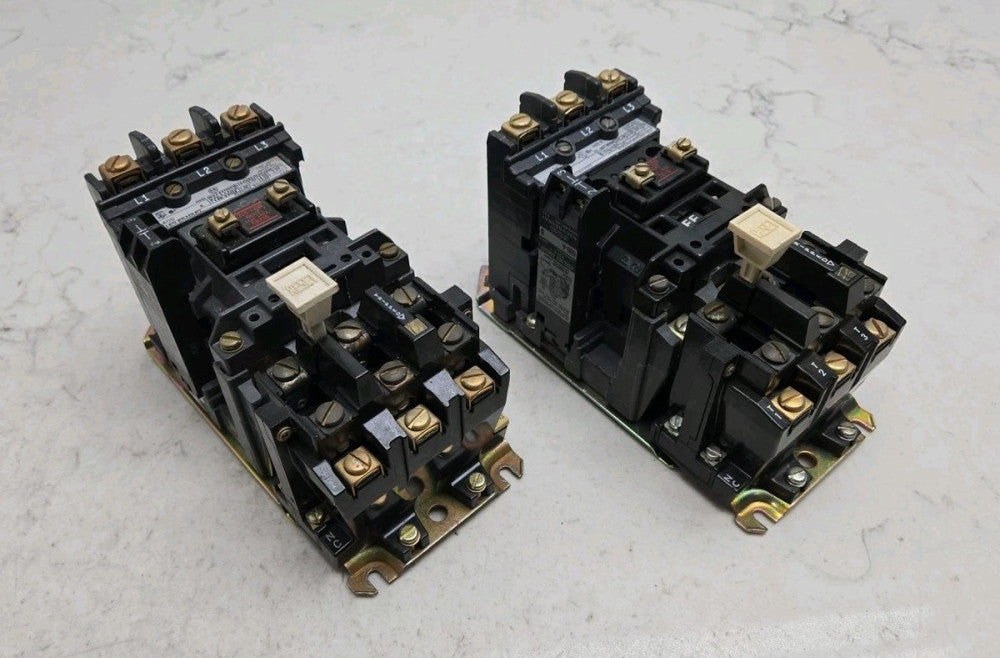 2 Pk Allen Bradley 509-A0D Ser A B Size 0 Motor Starter 120Vac Coil w/ Overload 