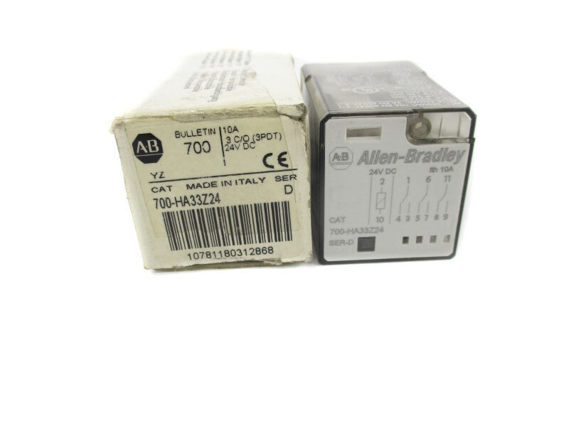 ALLEN BRADLEY 700-HA33Z24 SER. D 24VDC 10A (WH) NSMP