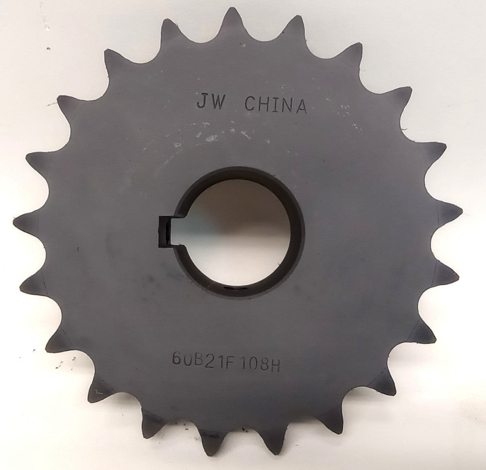 JW Bushing 60B21F 108H 1-1/2 Sprocket 1-1/2" Keyed Bore 21T 60B21F108H112