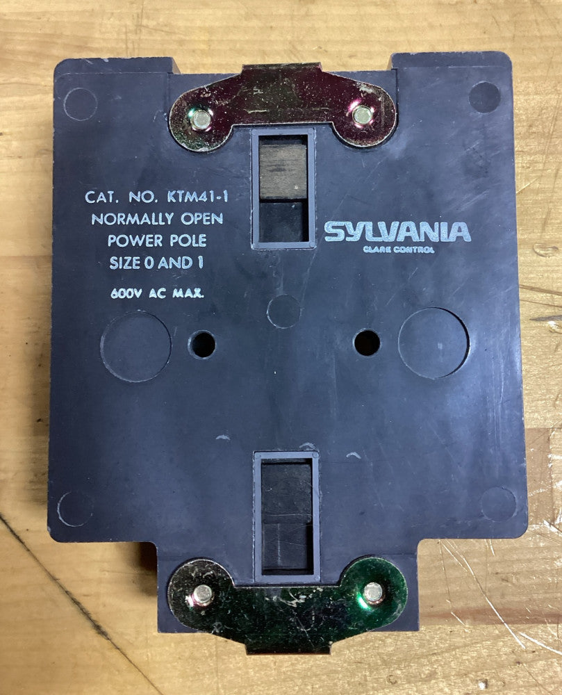 SYLVANIA KTM41-1 AUXILIARY CONTACT 600VAC N.O. POWER POLE