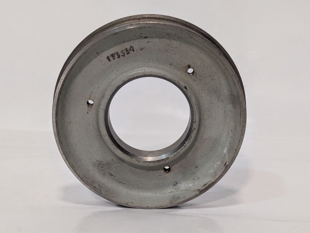 Unbranded 173334 Steel Pulley with 3 Threaded Bolt Holes, 5" OD