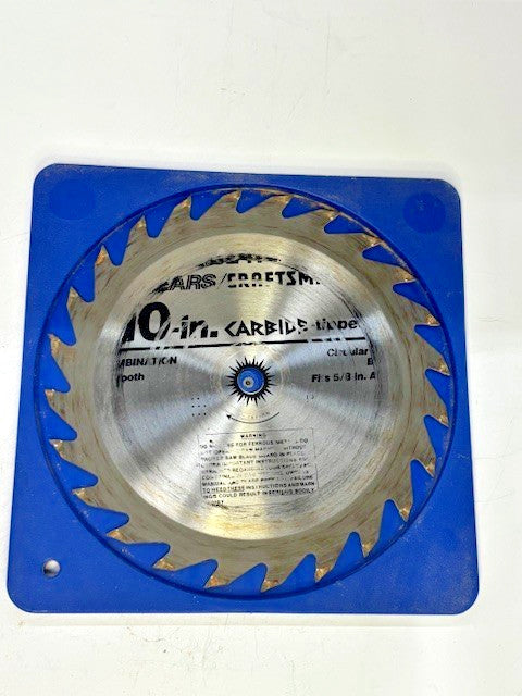 CRAFTSMAN 10" CIRCULAR SAW BLADE 24 TEETH 5/8" CARBIDE TIPPED