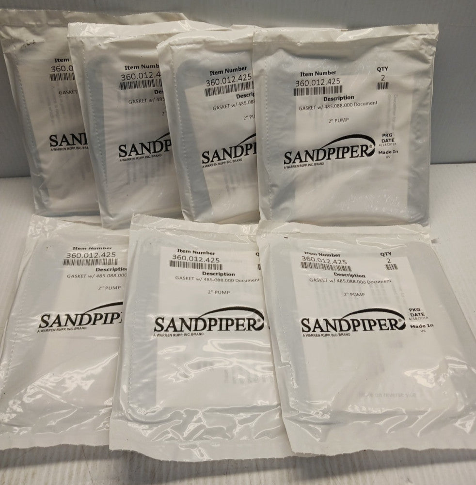 Lot of 14 New Warren Rupp Sanpiper 360-012-425 Pump Gasket 2"