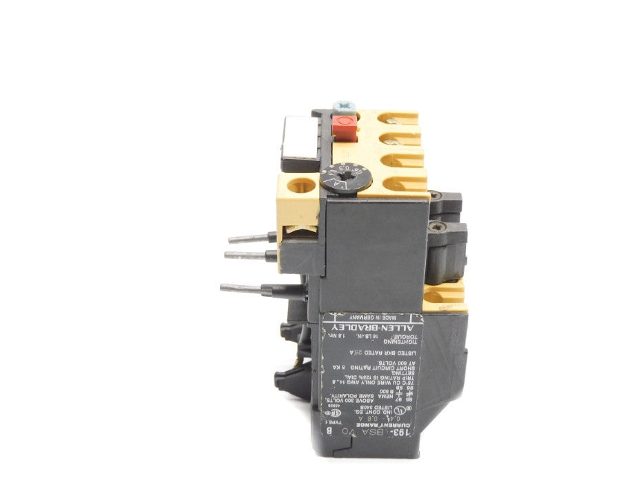 ALLEN BRADLEY 193-BSA70 SER. B 0.4-0.6A (AS PICTURED) UNMP