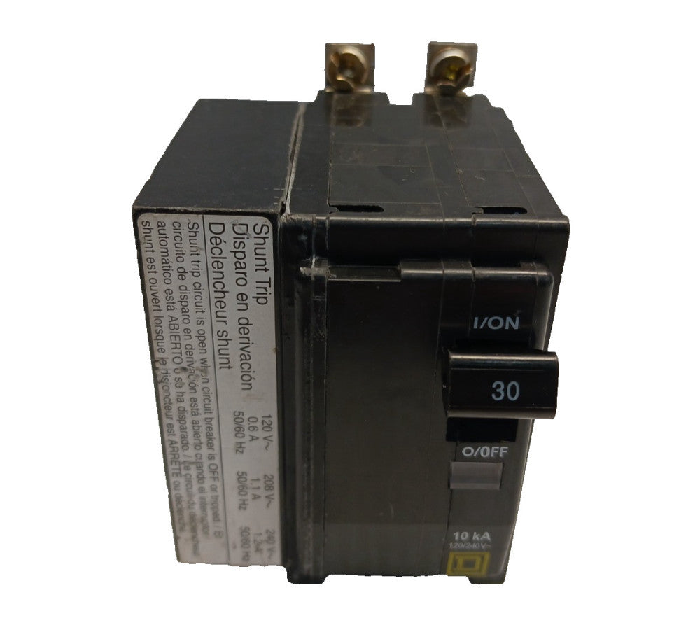 New Square D QOB3301021 Shunt Trip Circuit Breaker 3 Pole 120/240 Vac