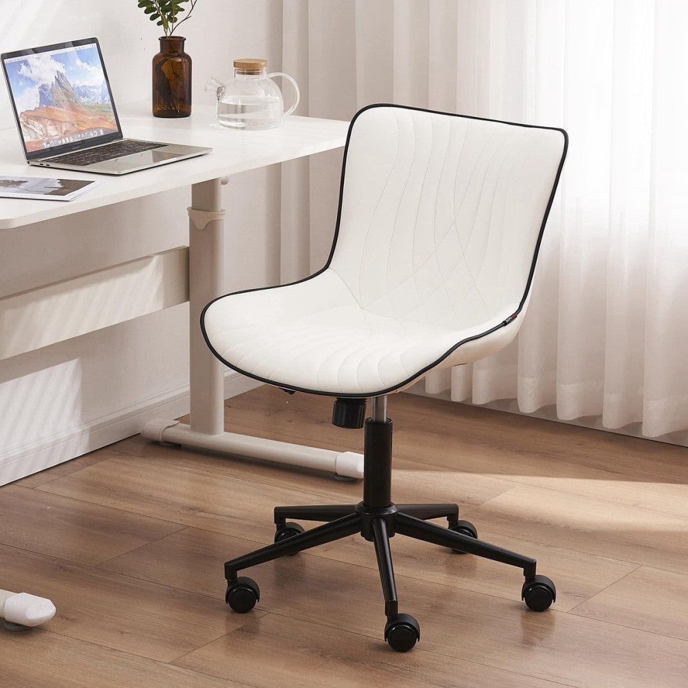 Office Chair Modern Armless Desk Chair, Height Adjustable Swivel Rocking Comp...