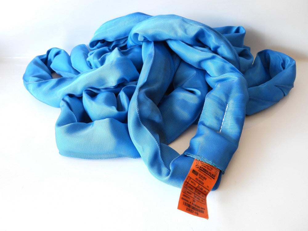 Stren-Flex ERS7-15, 15ft Sling 21,200 LB Blue Roundsling Endless Loop