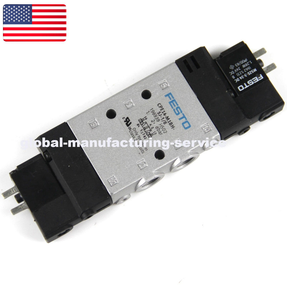 One Brand New FESTO CPE14-M1BH-5J-1/8 196939 Solenoid Valve - US Stock