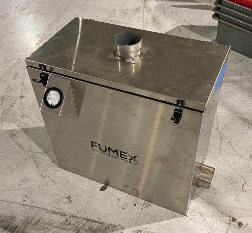Fumex FB1 High-Capacity Pre-Filter Unit, Stainless Steel, NO CASTER WHEELS