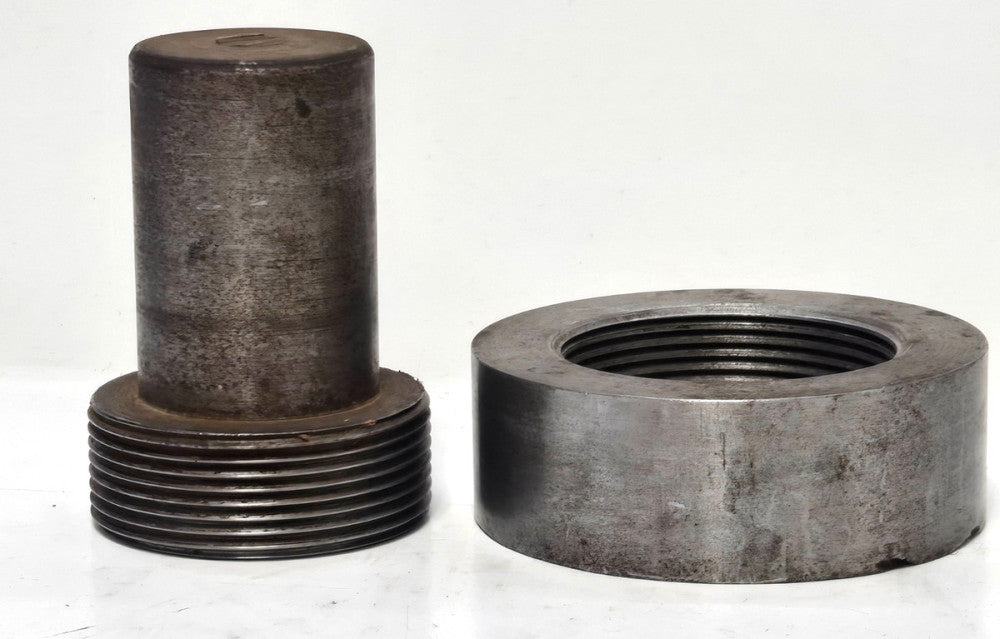 THREAD PLUG GAUGE WITH RING 2" 12G  .7" TL 2.8"X 2" - 2" 12G 1" TL 3"X1"