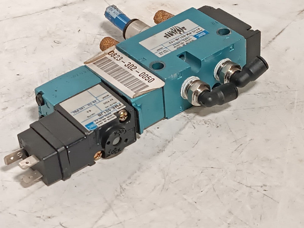 MAC Valves 811C-PM-501BJ-152 Solenoid Valve, 4 Way, with PME-501JB, 24vdc (6W)