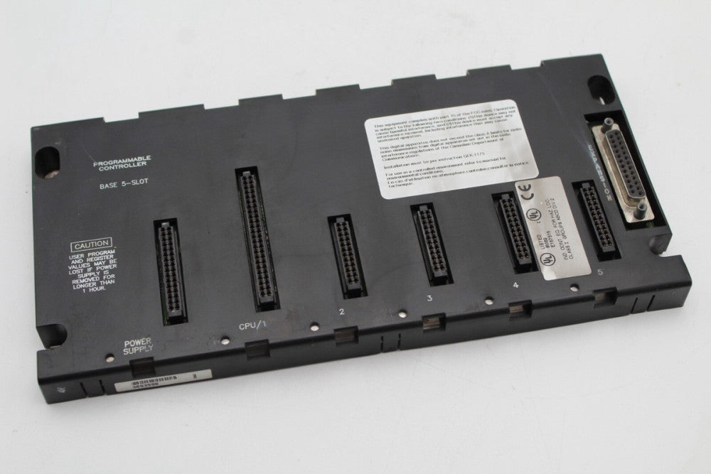 GE Fanuc IC693CHS397H 5 Slot Base EMI