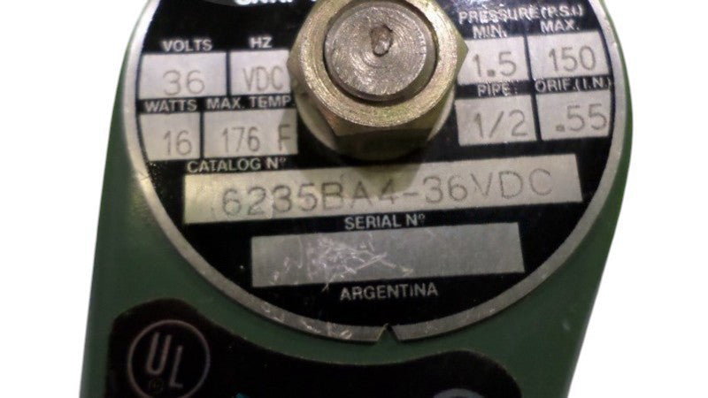 SNAPTITE 6235BA4-36VDC GENERAL PURPOSE VALVE NSNP