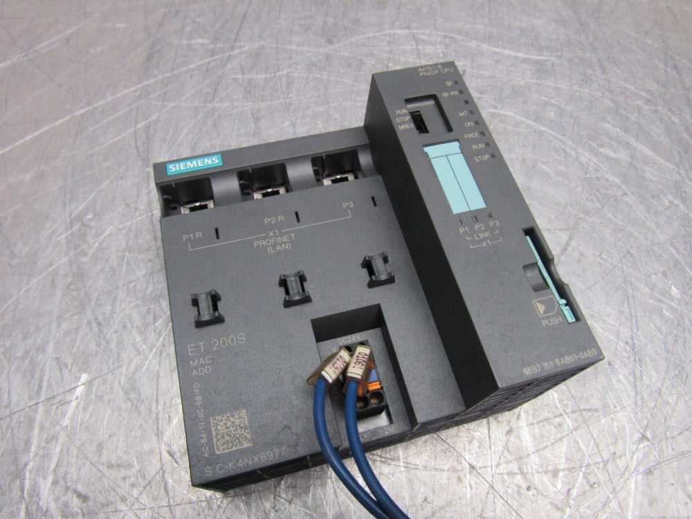 SIEMENS 6ES7151-8AB01-0AB0 IM151-8 PN/DP CPU MODULE XLNT USED TAKEOUT !!