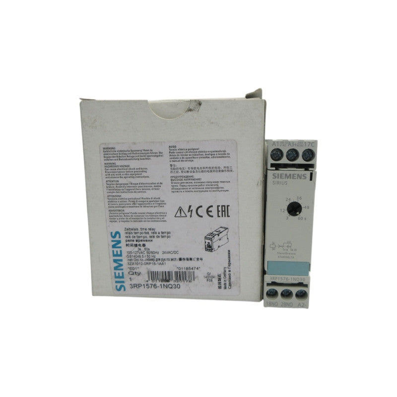 SIEMENS 3RP1576-1NQ30 100-127VAC 3-60S NSMP