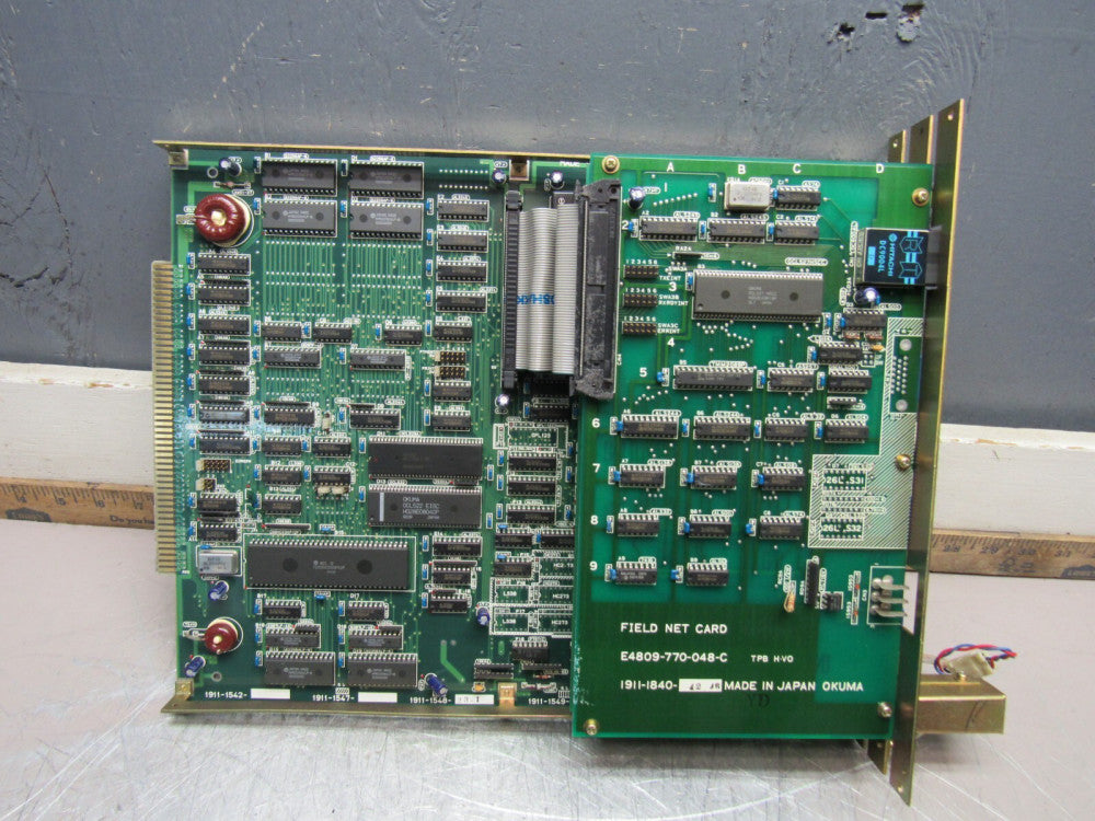 OKUMA FIELD NET CARD W/EPII-4 EPIIA-2 E4809-045-122-F XLNT USED TAKEOUT !! M/O !