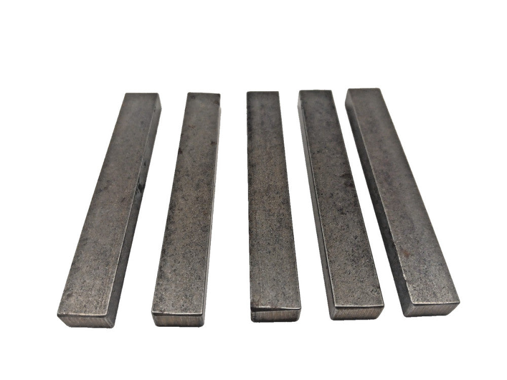 KEY STOCK OAL 4-3/8" WIDTH 9/16" THICKNESS 3/8" MATERIAL STEEL  LOT OF 5