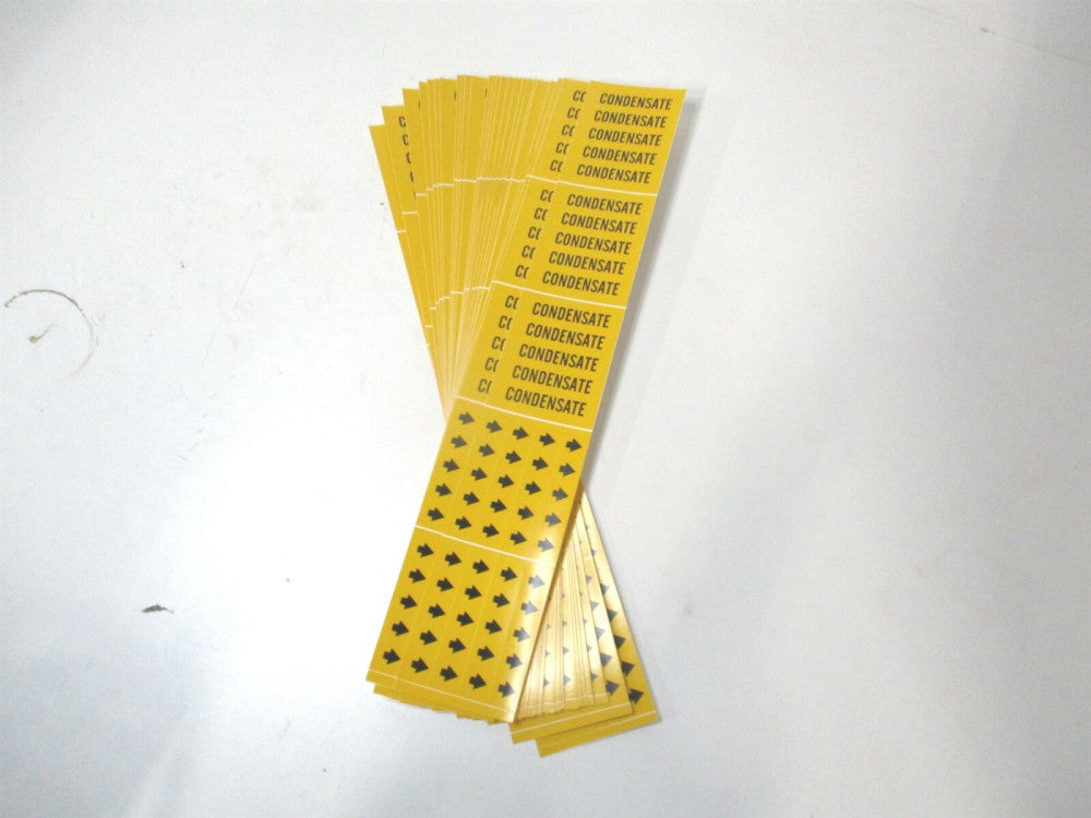 Brady (7061-3C) 2-1/4" x 2-3/4" OAL Condensate Adhesive Pipe Marker - Lot of 25