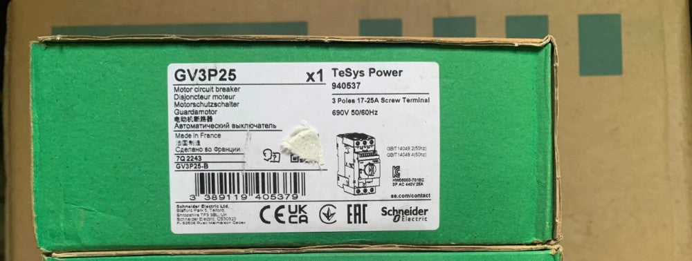 NEW schneider GV3-P25 GV3P25 Motor protection circuit breaker