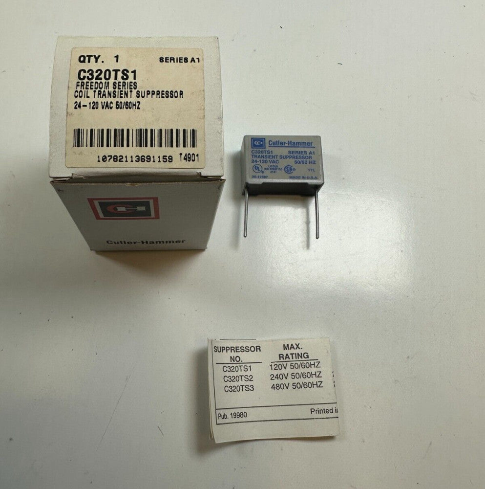 Cutler-Hammer C32OTS1 Freedom Series Coil Translent Suppresor 24-120VAC 50/60Hz