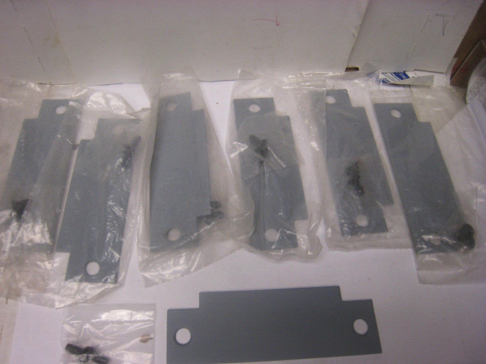 (7-Pk) Filler Plate Door Strike Cut Out ??? 4-7/8" x 1-1/2" Grey primered