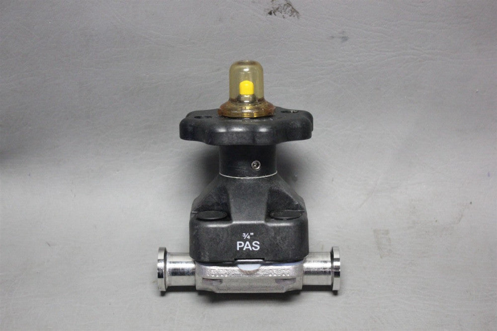 ITT 3/4" STAINLESS STEEL PURE-FLO DIAPHRAGM VALVE .75-316L-RA20MAX