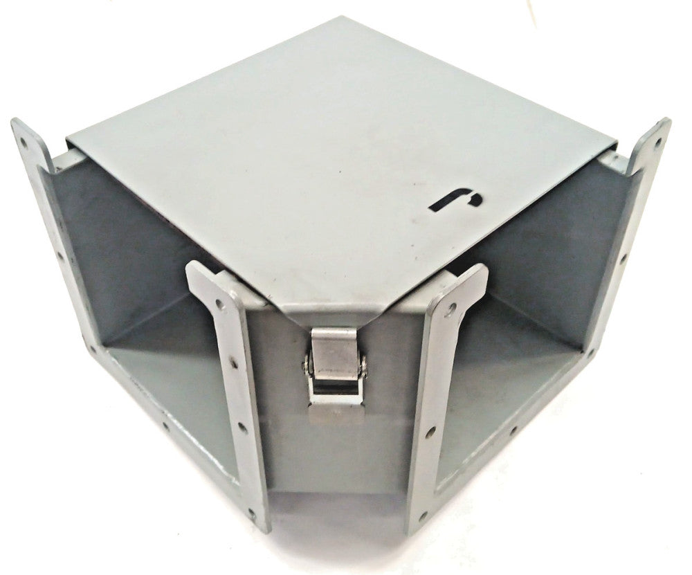 HOFFMAN F66LE9A WIREWAY 90 DEG ELBOW 6" X 6" STEEL GRAY TOP OPENING 14 GAUGE