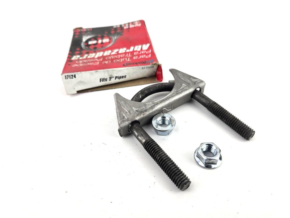 Nickson HD Muffler Exhaust Clamp 517200 17124 2 inch w/ 3/8 inch U-Bolt